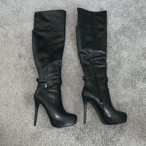 ALDO Black Platform Over-the-knee boots